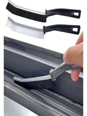 Tozlu Pazar 2 Adet ) Çok Amaçlı Ince Detay Fırçası Temizlik Fırçası - Derz Arası Banyo Mutfak Lavabo Fırçası