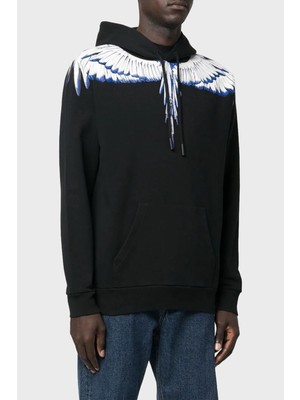 Marcelo Burlon Pamuklu Kapüşonlu Erkek Sweat CMBB007C99FLE0011001