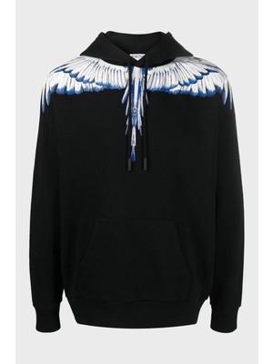 Marcelo Burlon Pamuklu Kapüşonlu Erkek Sweat CMBB007C99FLE0011001