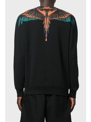 Marcelo Burlon Pamuklu Bisiklet Yaka Erkek Sweat CMBA009F22FLE0011020