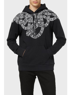 Marcelo Burlon Pamuklu Kapüşonlu Erkek Sweat CMBB007F22FLE0041001