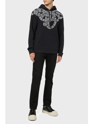 Marcelo Burlon Pamuklu Kapüşonlu Erkek Sweat CMBB007F22FLE0041001