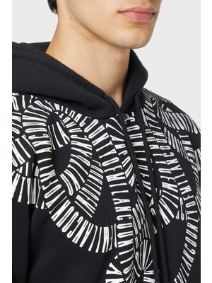 Marcelo Burlon Pamuklu Kapüşonlu Erkek Sweat CMBB007F22FLE0041001