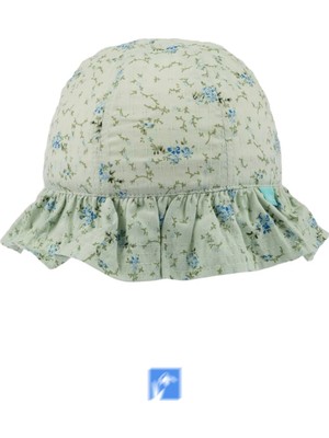 Kardelen Butik Denizli Pamuk  Kız Çocuklar Için Güneş Şapkası  4-8 Yaş Size 52