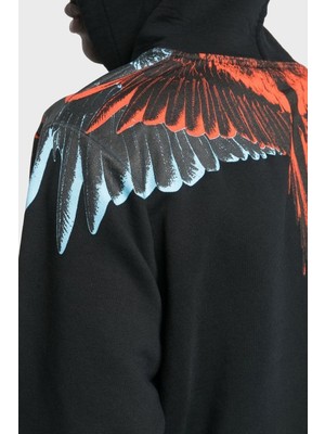 Marcelo Burlon Pamuklu Kapüşonlu Erkek Sweat CMBB007F22FLE0011020