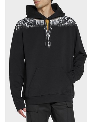 Marcelo Burlon Pamuklu Kapüşonlu Erkek Sweat CMBB007F22FLE0021007