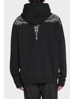 Marcelo Burlon Pamuklu Kapüşonlu Erkek Sweat CMBB007F22FLE0021007