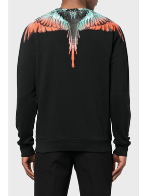 Marcelo Burlon Pamuklu Bisiklet Yaka Erkek Sweat CMBA009S23FLE0011020