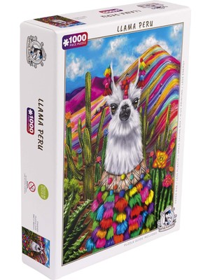 Miningaa Captainalbatross "llama Peru" 1000 Parça Puzzle H-Uv Yüksek Kalite Baskı.