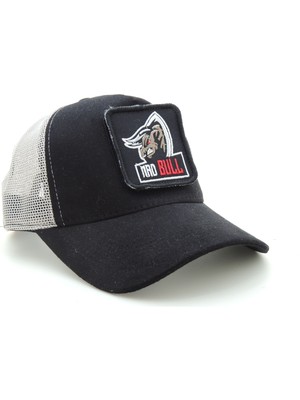 City Goat Trucker Mad Bull 0007 Kod Logolu  Siyah-Beyaz Şapka (Cap)