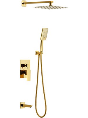 Newarc Aqua Ankastre Banyo Batarya Seti Altın 941111SG
