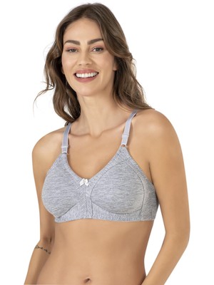 Penye Toparlayıcı Sütyen Gri | Nbb 351