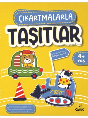 4+ Yaş Çıkartmalarla Taşıtlar - Okul Öncesi Zihinsel, Bilişsel Eğitici Etkinlik