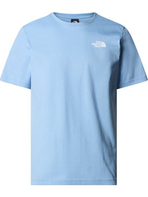 The North Face Redbox Erkek Mavi Yuvarlak Yaka Tişört