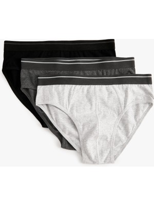 Koton 3'lü Slip Boxer Seti Çok Renkli