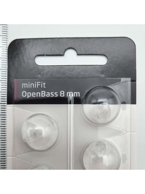 YesMed Oticon Minifit Open Bass 8 mm Dome, Oticon Işitme Cihazı Open Bass Dom/kubbe (1 Paket=10 Adet)