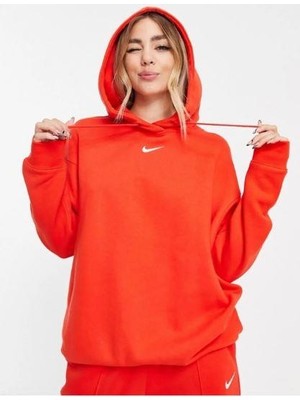 Nike Sportswear Phoenix Fleece Pullover Hoodie Turuncu Kadın Sweatshirt DQ5860-633