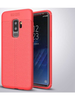 Megafox Teknoloji Samsung Galaxy S9 Plus Uyumlu Kılıf Niss Silikon Kapak, Kırmızı