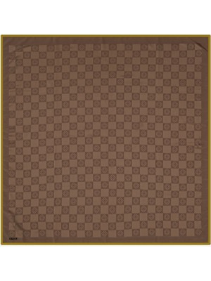 Aker Dama Monogram Eşarp -  Kahverengi  -  1070600 - 931