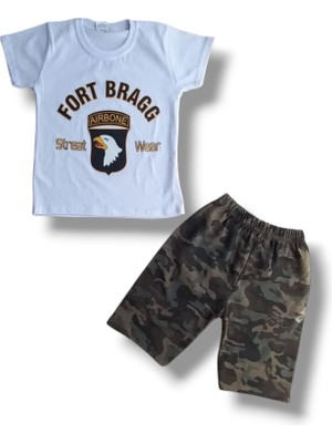 Dudo Giyim Alt Üst Takım Fort Bragg Baskılı Beyaz