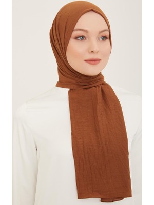 Armine Trend Naturel Soft Şal Kahverengi  -  91