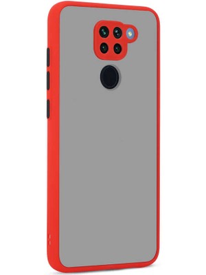 Megafox Teknoloji Xiaomi Redmi Note 9 Uyumlu Kılıf Hux Kapak, Kırmızı