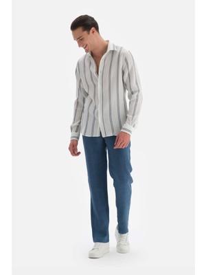Dagi Indigo Keten Pantolon