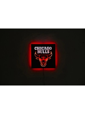 Işıklı Tablo Marketi Işıklı Chicago Bulls Tablo