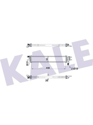Kale Radyatör Duster Ii ; Logan Ii ; Sandero Ii Lt 1.5dci Al/brz 448X83X26 18051