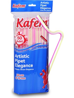 Kafem Artistik Pipet Elegance 30 cm Q10 mm 50 Li  x 50 Paket (Koli)