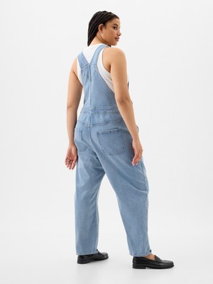 Gap Kadın Açık Mavi Slouchy Denim Tulum