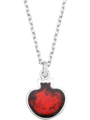 Altın Sepeti Gümüş Minik Nar Kolye