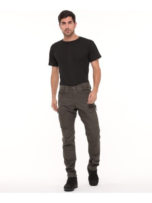 Single Sword Tactical Outdoor Taktik Pantolon - Dayanıklı Kumaş, 8 Cep Güvenlik ve Koruma Pantolonu - Beden: 38 | Renk: Siyah