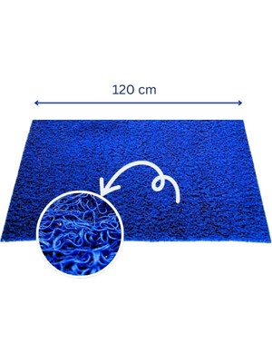 Milrey Kıvırcık Plastik Paspas Mavi - Kalınlık 14 Mm - Islak & Kaydırmaz / İç Ve Dış Zeminler