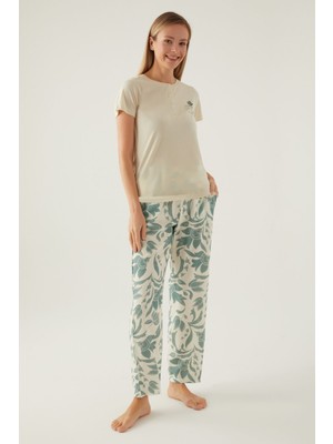 Pierre Cardin 8826 Maybe Kadın Kısa Kol Pijama Takımı