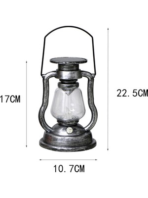 Pabiflo LED Güneş Işığı Retro Yağ Fenerler Güneş Enerjili Asılı Işık Açık Taşınabilir Fener Avlu Bahçe Dekor, Turkuaz (Yurt Dışından)