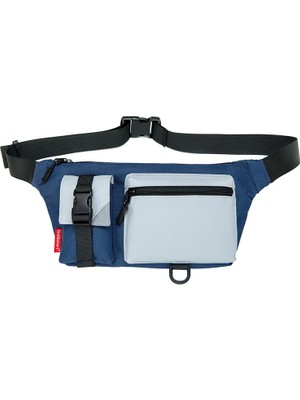 Hanghong Göğüs Çantası Erkek Küçük Bel Çantası Spor Omuz Çantası Crossbody Çanta (Yurt Dışından)