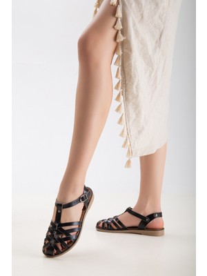 Daxtors D002 Garantili Kadın  Deri Sandalet