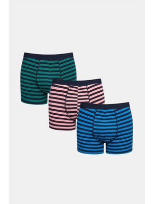 Penti Bold Striped Çok Renkli 3lü Boxer