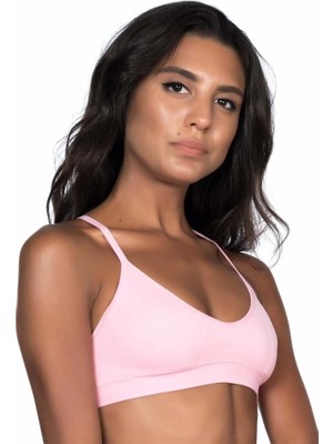 Miraxx Pembe Emay 4020 Pedli Ince Askılı Sütyen Korse