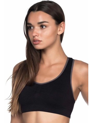 Miraxx Siyah-Antrasit Emay 4024 Double Sütyen Korse