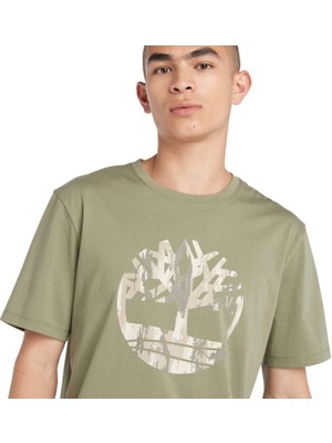 Timberland Camo Tree Logo Short Sleeve Tee Erkek T-Shirt TB0A5UP35901