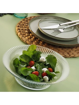 Fecra Lucetta Derin Cam Salata Kasesi 24 Cm