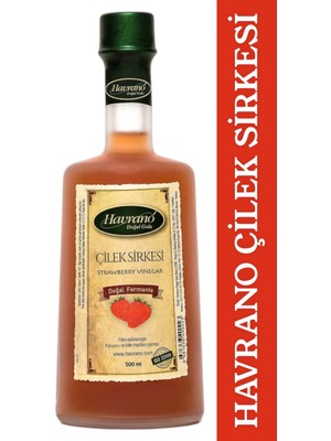 Havrano %100 Doğal Fermente Çilek Sirkesi 500Ml
