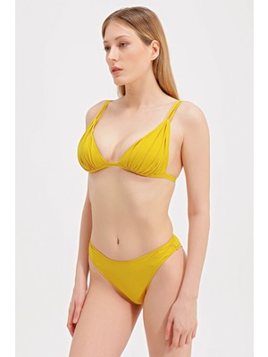 Zeki Üçgen Drapeli Bikini