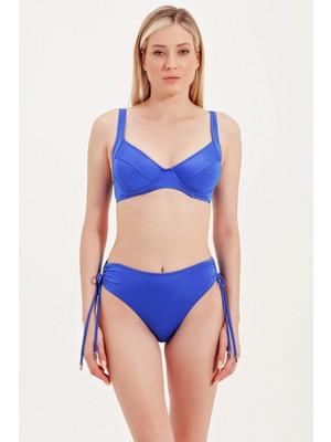 Zeki Global Yüksel Bel Yan Büzgülü Bikini Alt