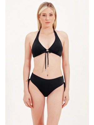 Zeki Global Yüksel Bel Yan Büzgülü Bikini Alt