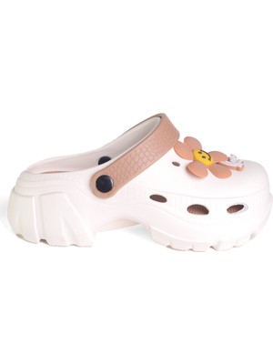 Elit Shoes Hafif Yapıda Suda Kullanılabilen Çiçek Detaylı Iç Taban Anatomik Kadın Terlik