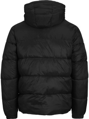 Jack & Jones Markasız  12235859 Onden Fermuarlı 2 Cep Kapusonlu Erkek Sısme Mont