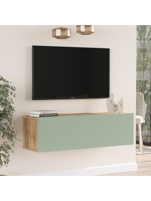 Robin Home Loft Tv Ünitesi 100CM Çam-Ihlamur Yeşili